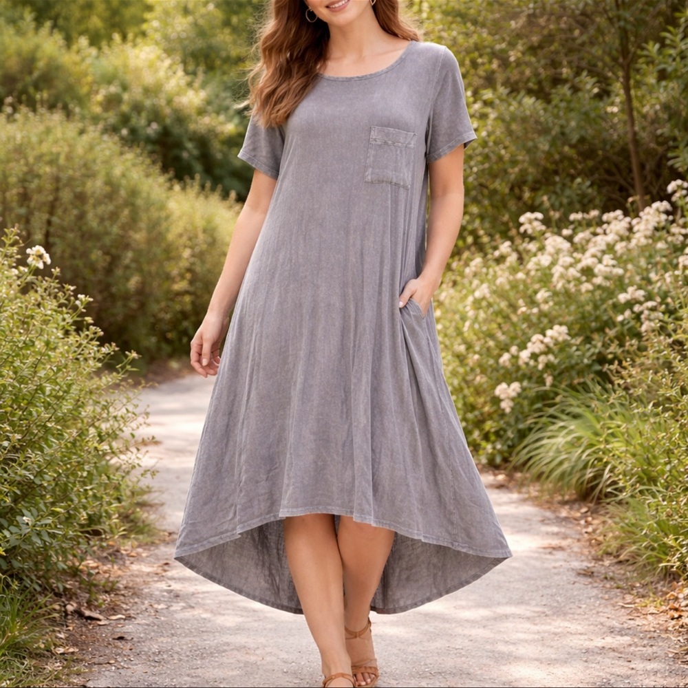 LULAROE Gray Carly Dress